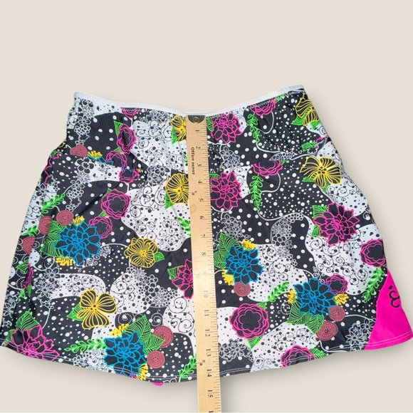 Sparkle Skirts Athletic Skort Floral Multicolor L Built-In Shorts Activewear - Picture 2 of 7